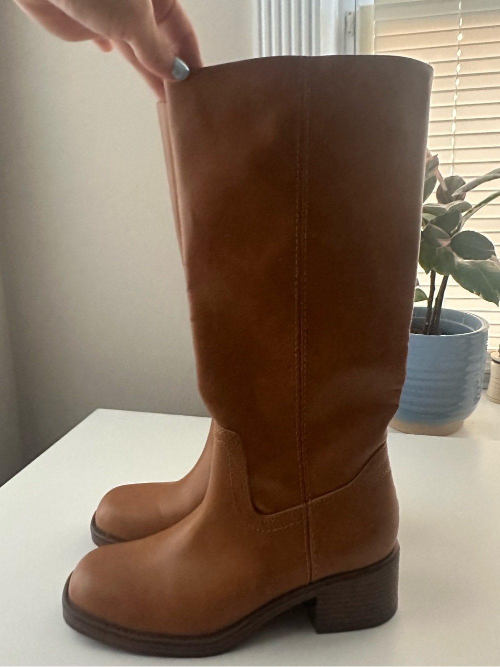 Tall Brown Boots in Tan/Brown
